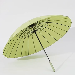 24 Bone Umbrella Golf Straight Long Handle Umbrella Large Oversized Windproof Double Rainstorm Business Umbrella
