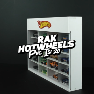 RAK HOTWHEELS PVC BOARD ISI 20 MODEL KOTAK DENGAN LOGO