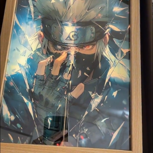 One Piece / Naruto Light Photo Painting Decorative Mirror Bedroom Wall Table Lamp Night 灯光画  Gift 动漫 礼物 Malaysia