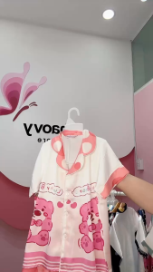 Bộ Pigama Tay Ngắn Bé Gái Đồ Ngủ Dành Cho Bé 10-55g Shopthaovykids