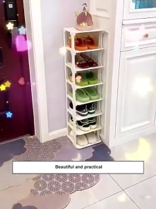 Hisoa Shoe Rack Multi-tier Shoe Rack Space Saving Storage Shoe Rack Organizer Plastic shoe rack Simple shoe rack Shoe storage