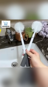 WESHOP88 1pcs Five-in-One Lazy Silicone Cup Brush Baby Bottle Brush Cleaning Appliance Long Handle Cup Brush360Degree Rotation Folding Bruch Head