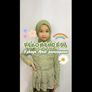 Baju Set Kebaya Brokat Anak Modern & Rok Duyung Setelan Kebaya