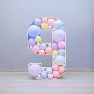 บอร์ดโฟมลูกโป่งรูปตัวเลข ขนาด 70 CM กรอบลูกโป่งโฟม เฟรมลูกโป่งสําหรับตกแต่งปาร์ตี้งานวันเกิด งานแต่ง