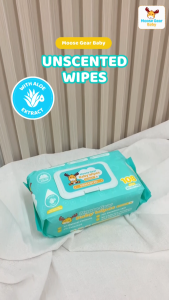 Moose Gear Baby Wipes Premium Unscented 648sheets 6PACKS w/ Vitamin E & Aloe Extract Thick & Soft