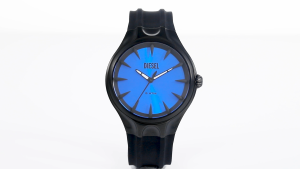 Diesel Mens Streamline Analog Watch ( DZ2203 ) - Quartz Black Case Round Dial 23 MM Black Silicon Band