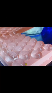 ถาดทำน้ำแข็ง แม่พิมพ์น้ำแข็ง พิมพ์ลูกแก้ว ทำวุ้น ทำน้ำแข็ง 33ช่อง มีฝาปิด อุปกรณ์เบเกอรี่ พิมพ์วุ้น พิมพ์น้ำแข็ง รูปเพชร