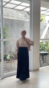 Rok Rumbai Polos Wanita Premium Rebertus Belvina