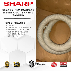 Selang Pembuangan Mesin Cuci SHARP 2 Tabung | Selang Spiral