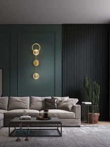 Lampu Dinding Kamar Tidur Lampu Samping Tempat Tidur Nordic Halo Ruang Tamu Latar Belakang Lampu