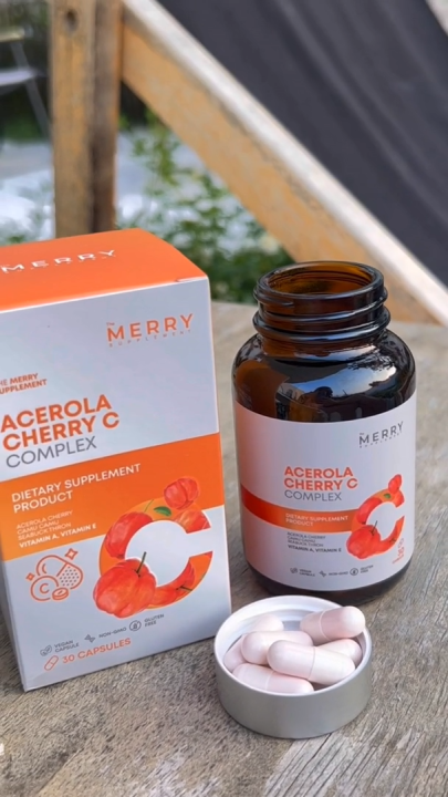 [1 กระปุก] The Merry Acerola Cherry C Complex (วิตามินซี สารสกัดอเชโร ...