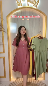 DRESS HANA KRINGKEL AAIRFLOR IMPORT HANA VIRA TERMURAHHHL BAHAN KRINGKELAAIA ARFLOW PREMIUM IMPORT JUMBO