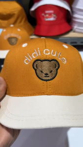 Topi Baseball Anak 6 Bulan - 4 Tahun Motif DIDI CUTE BEAR & Ala Korea
