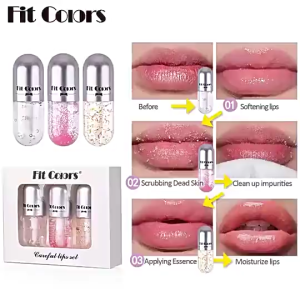 Fit Colors Glitter Capsule Lip Care Moisturising Pelembab Bibir Cantik XX047