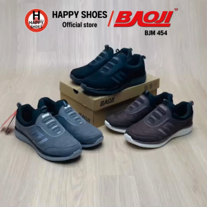 [🥇ของแท้100%🚚ส่งเร็ว🆓ฟรี...ถุงเท้า 1 คู่] BAOJI รองเท้าหนังชาย สลิปออน(SLIP-ON) รองเท้าหนังหุ้มส้น รุ่น BJM454 หล่อเท่ นุ่มเบา สบายเท้า
