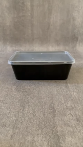 Thinwall Suapi 750ml Hitam / Kotak Makan / Food Container isi 25 Pcs
