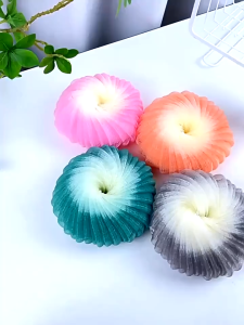 Bông tắm tạo bọt bông tắm tròn to bông tạo bọt tắm dạng lưới mềm mịn nhiều màu sắc làm sạch da - Happy Life 4U