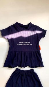Lovedede - Yuka Rib Ruffle Set - Setelan Rib Ruffle Bayi & Anak Perempuan