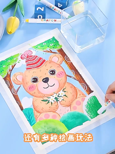 🔥พร้อมส่ง🔥สีเทียนปลอดสารพิษ 12/24/36 สี ระบายสี หมุนได้ ล้างทำความสะอาดได้ อย่าทำให้มือสกปรก ระบายสีน้ํา ระบายสีเด็ก