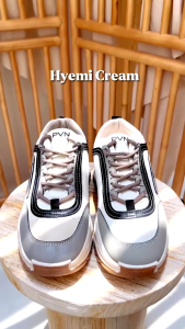KF SHOESS Sepatu Wanita Cream Bertali Fashion Sport Import Korea Terbaru 2024 Best Premium Quality