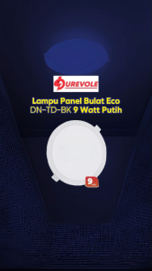 Durevole Lampu Panel Bulat Eco DN-TD-BK 9 Watt Putih