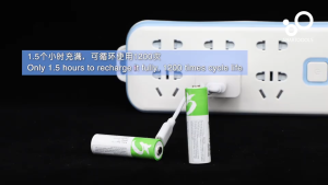 Rechargeable Battery AA AAA Lithium-Ion / Li-Ion SMARTOOLS Micro USB Cable & 4pcs Battery
