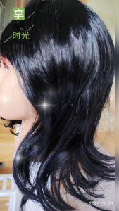 Selebriti internet wolf tail lelaki dan wanita boleh menggunakan rambut lurus pendek dan separuh tali leher serigala kacak Jepun rambut samurai kepala wig neutral set