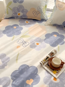 ผ้าปูที่นอน ผ้าปู 4 ฟุต ชุด 3 ชิ้น ผ้าปูที่นอนเตียงผู้ป่วย ผ้านุ่ม ลื่น เย็น ระบายอากาศ รัดมุม