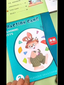 Children Magnetic Fraction Math Learning Toys Kids Magnetic Fraction Math Montessori Toys Wooden Fraction Book Set Arithmetic Teaching Aid Kids Educational Learning Toys