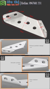 Bát Ke Vuông 90 Độ Inox Chống Nước Cho Nội Thất Góc Giá Đỡ TI054