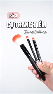 [HB GIFT] [Hàng tặng không bán] Bộ 3 cọ trang điểm độc quyền Yumeisakura mềm mại tiện dụng - Yumeisakura makeup brush set (3pcs)