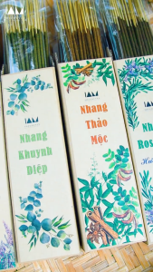 Nhang Thảo Mộc (Quế Bồ Kết Vỏ Bưởi Ngải Cứu Hương Nhu) 0.5kg - 1kg. 30 cm