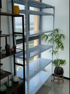 【100% BESI】Rak Besi Siku 5/6 susun Rak gudang Serbaguna Rak Aquarium Rak Gudang Rak supermarket Rak dapur 120x40x180CM