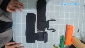 [DF]Dây kéo lưng có móc weight lifting strap hook hổ trợ tập tạ nâng tạ tập gym