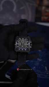 Jam Tangan Pria Expedition Chronograph EXP EX 6618 MCLEPBA Black Dial Black Leather Strap