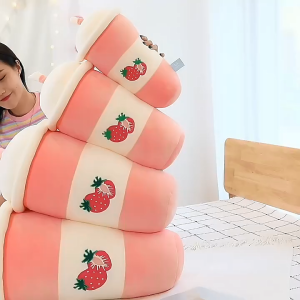 Thú bông ly trà sữa trái cây dễ thương mẫu mới hot (25cm--->75cm) gối ôm trà sữa trái cây cute siêu mềm mịn