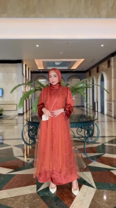 Nayla Dress Wanita Baju Gamis Terbaru 2024 Viral Bahan Roberto Silk Mix Brokat Tille Dress Kondangan Gamis Cewek Muslimah Baju Pesta Dress Wanita Remaja Dewasa Maxi Dress Lengan Panjang Gamis Brukat Viral Murah Elegan Dress Wisuda Modern Bisa COD-KL