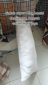 Paket Bantal + Sarung Bantal Cinta/Bantal Panjang