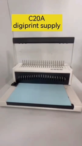 เครื่องเจาะและเข้าเล่มสันห่วง C20A ขนาด A4 เข้าเล่มสันกระดูกงู ใช้สำหรับเข้าเล่มเอกสาร