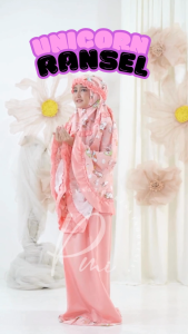 Melika - MUKENA ANAK UNICORN TAS RANSEL