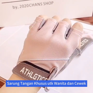XYKJ Sarung Tangan Motor Cewek Sarung Tangan Motor Wanita Sarung Tangan Olahraga Anti Slip Bernafas Half Finger Gloves