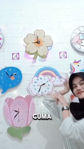 COD Grosir jam dinding Beli 1 GRATIS 1 hiasan dinding/jam dinding anak Tema Astronot/jam dinding anak karakter/jam dinding anak aesthetic