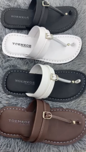 Yoenkoe - Sandal Tarumpah Pria Wanita Non Slip Putih Kualitas Terbaik