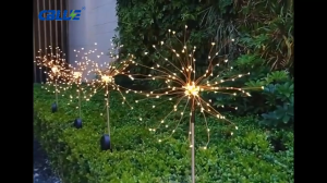CBLUE Solar Lights Christmas 240LED Waterproof Fireworks Outdoor Decoration Garden Courtyard Pathway Light
