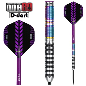 ONE80 STEEL TIP DARTS - 22G MICHAEL VALENTIN SIGNATURE VHD 90% TUNGSTEN DART SET ORIGINAL STEEL DART