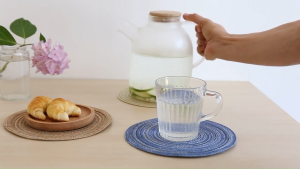 Heat-Resistant Ramie Anti-Slip Dining Table Cup Coasters Tea Cup Coffee Mats Dinnerware Placemats