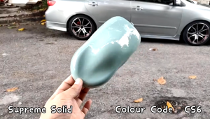 AIKKA Smoke Blue CS6 2K Car Paint Old School Supreme Solid Colour Kaler Bancuh Kereta Motor Custom Mix Aerosol Spray