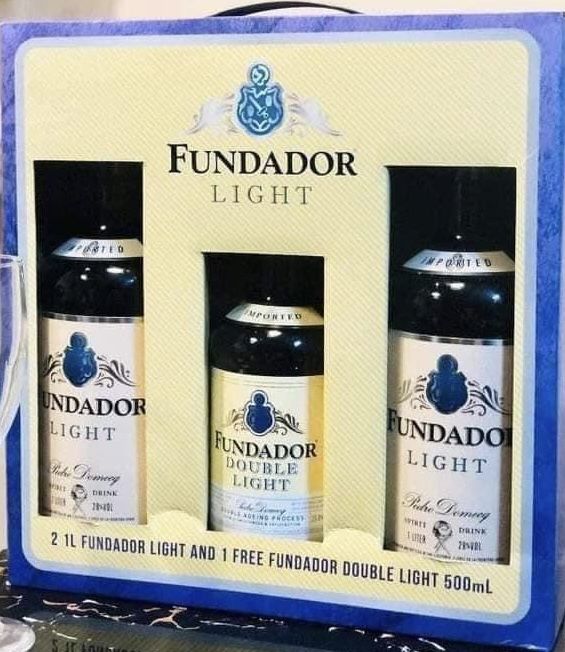 Fundador Light Brandy 1L 2 Bottles with Fundador Double Light Brandy 500ml Lazada PH