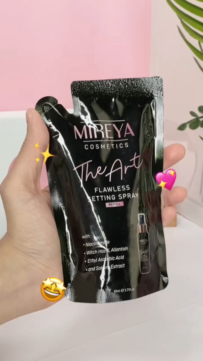Mireya Refill The Art Flawless Setting Spray 80ml - Mireya Setting Spray & Finishing Spray Cosmetics Make Up Face Mist