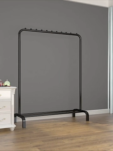 Simple clothes hanger clothes hanger floor indoor folding clothes hanger household bedroom clothes storage pole shelf